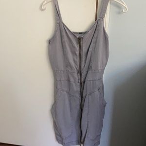 Young Fabulous & Broke Zip-up faded denim dress